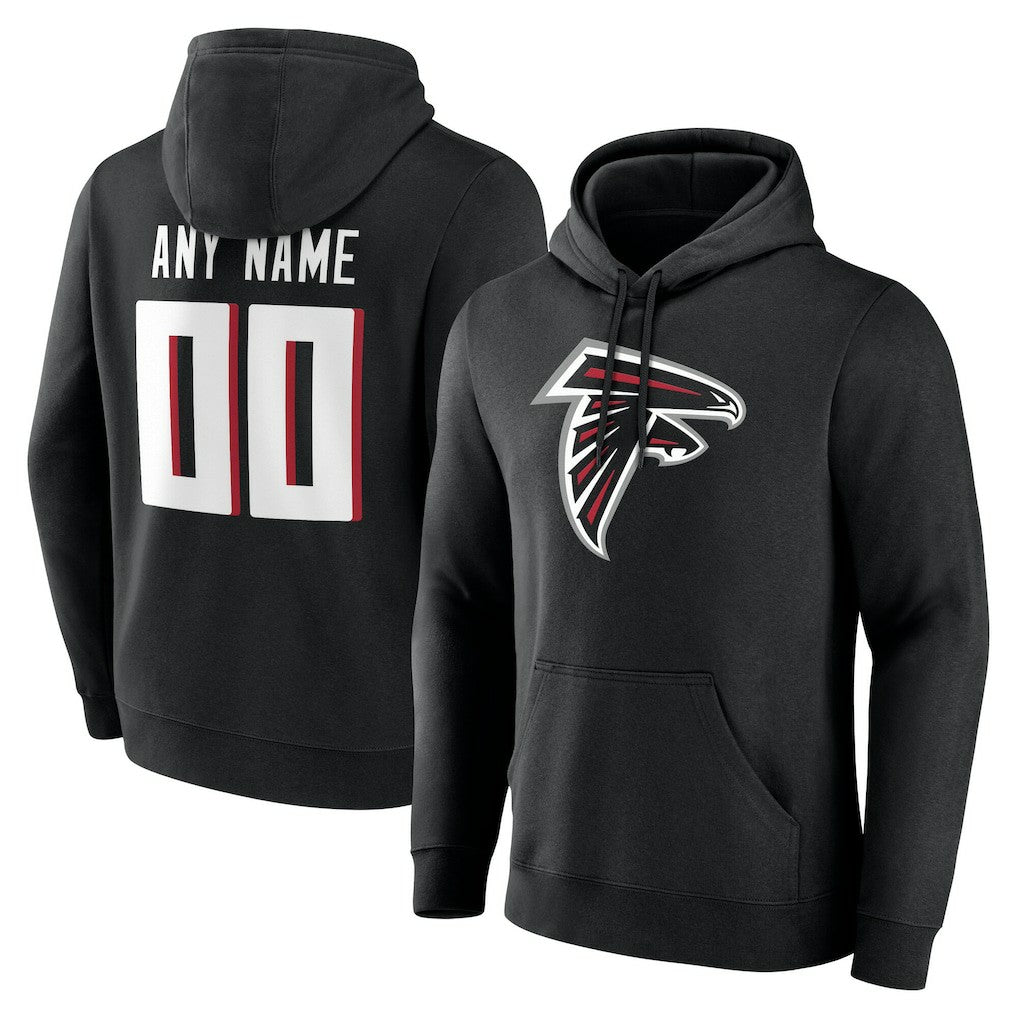 Atlanta Falcons Big & Tall Team Authentic Custom Hoodie Black - NFL