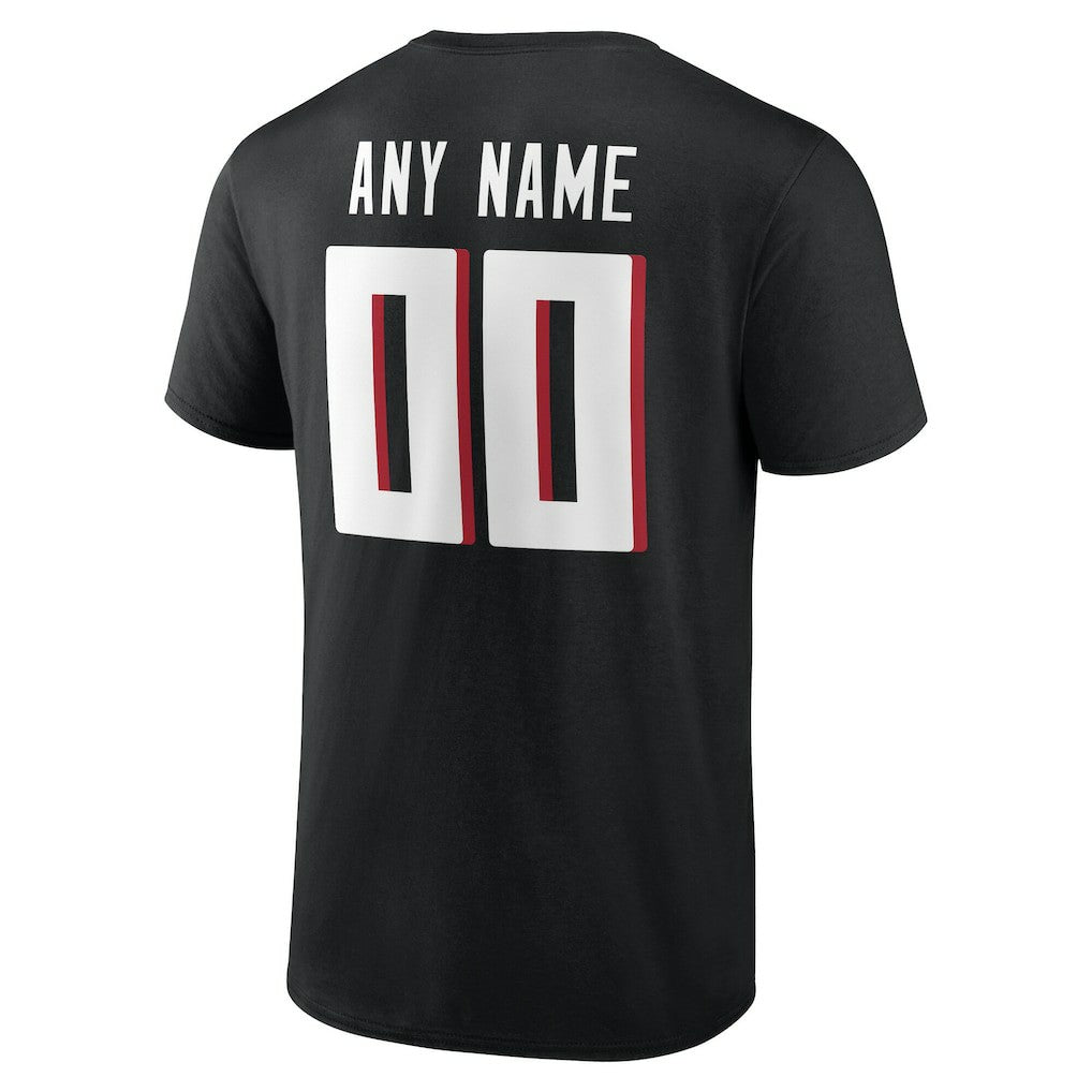 Atlanta Falcons Big & Tall Team Authentic Custom T-Shirt Black - NFL