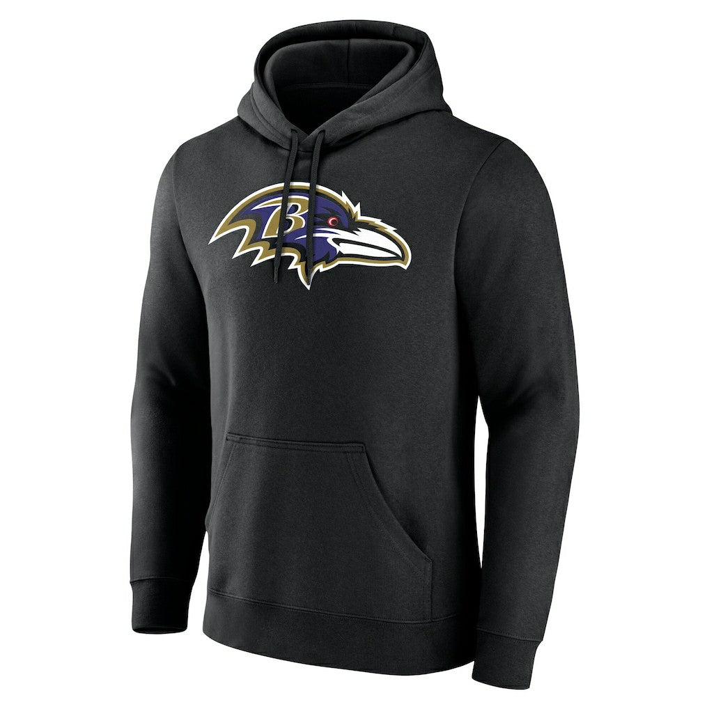 Baltimore Ravens Big & Tall Team Authentic Custom Hoodie Black - NFL