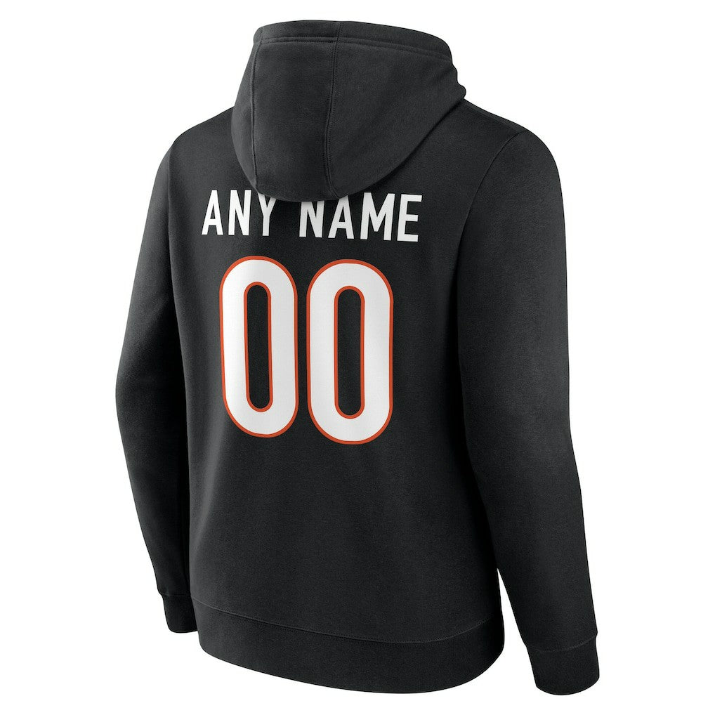 Cincinnati Bengals Big & Tall Team Authentic Custom Hoodie Black - NFL