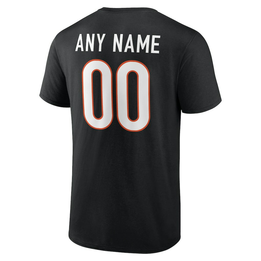 Cincinnati Bengals Big & Tall Team Authentic Custom T-Shirt Black - NFL