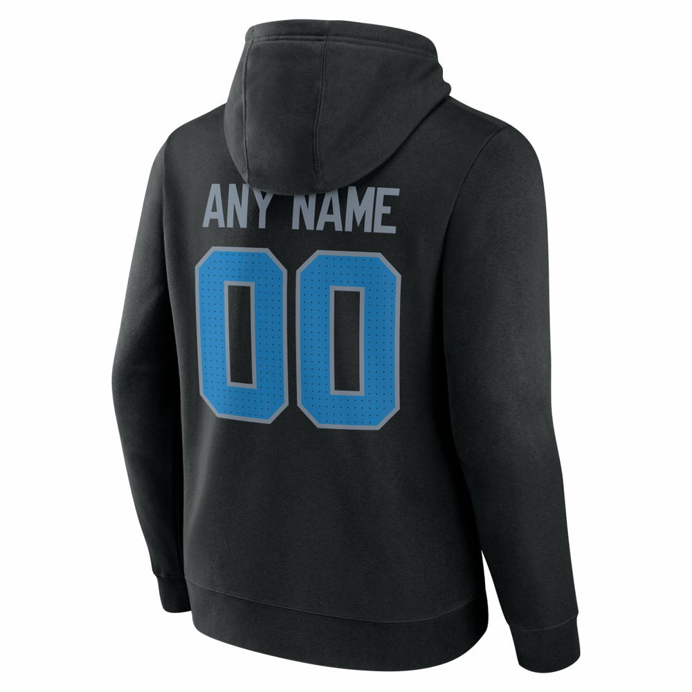 Detroit Lions Big & Tall Team Authentic Custom Hoodie Black - NFL