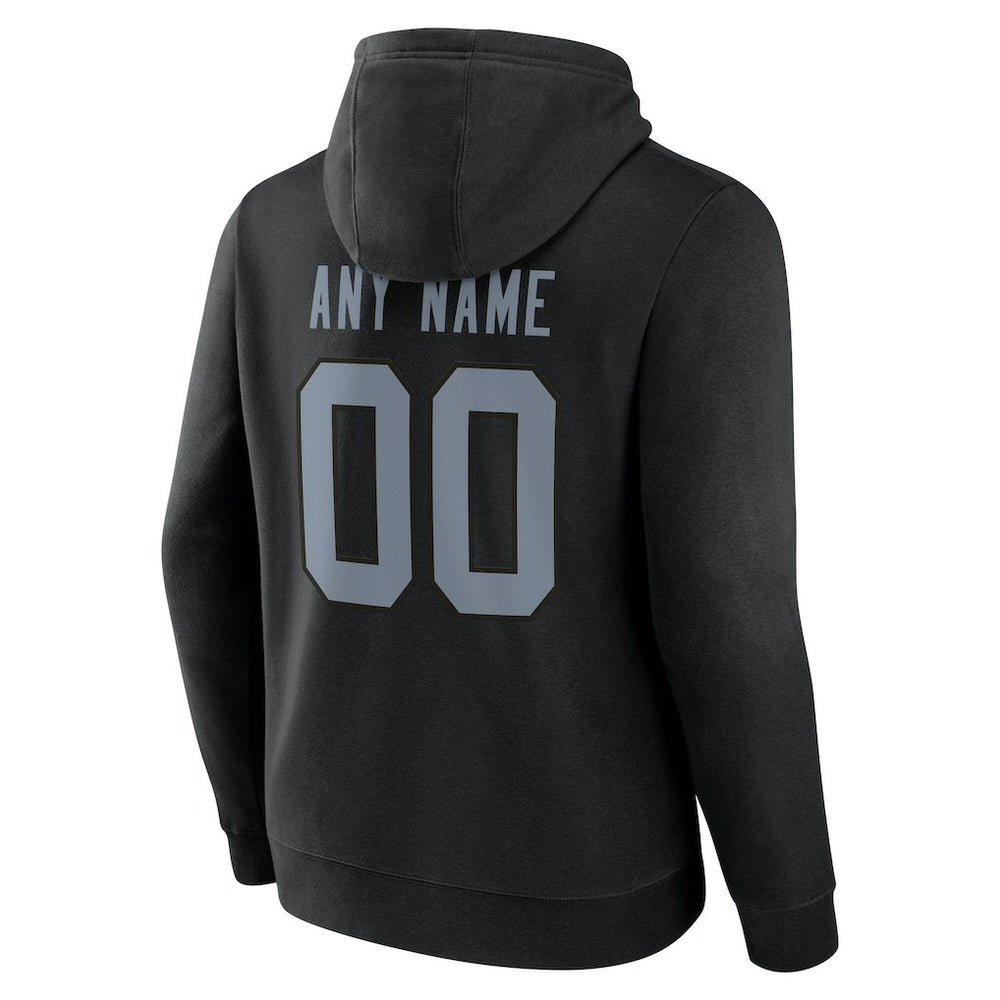 Las Vegas Raiders Big & Tall Team Authentic Custom Hoodie Black - NFL