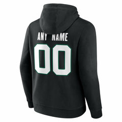 New York Jets Big & Tall Team Authentic Custom Hoodie Black - NFL