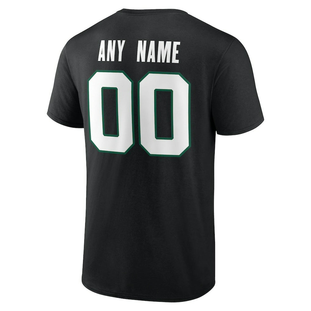 New York Jets Big & Tall Team Authentic Custom T-Shirt Black - NFL