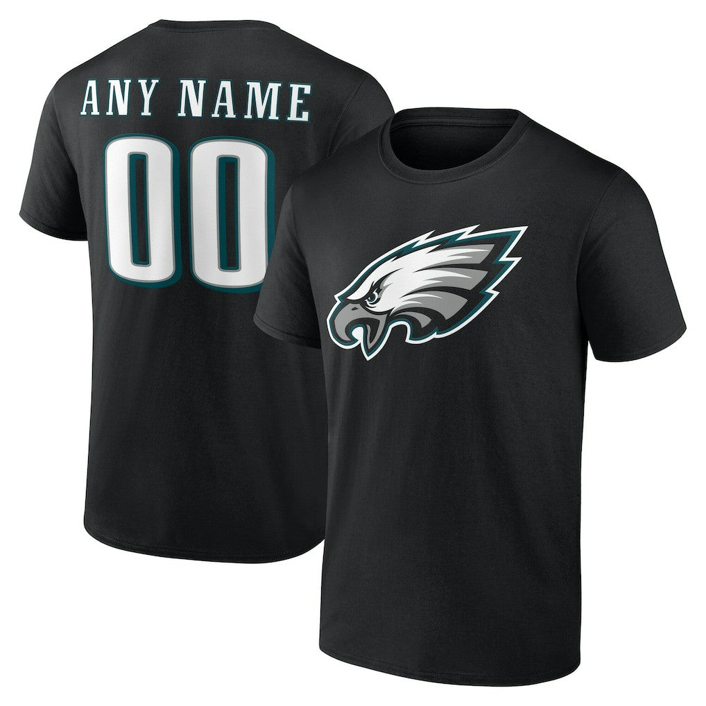 Philadelphia Eagles Big & Tall Team Authentic Custom T-Shirt Black - NFL