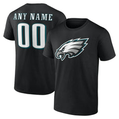 Philadelphia Eagles Big & Tall Team Authentic Custom T-Shirt Black - NFL
