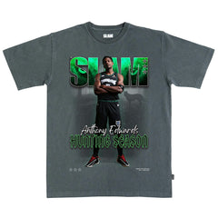 NBA - Anthony Edwards Minnesota Timberwolves SLAM Unisex Cover T-Shirt - Charcoal