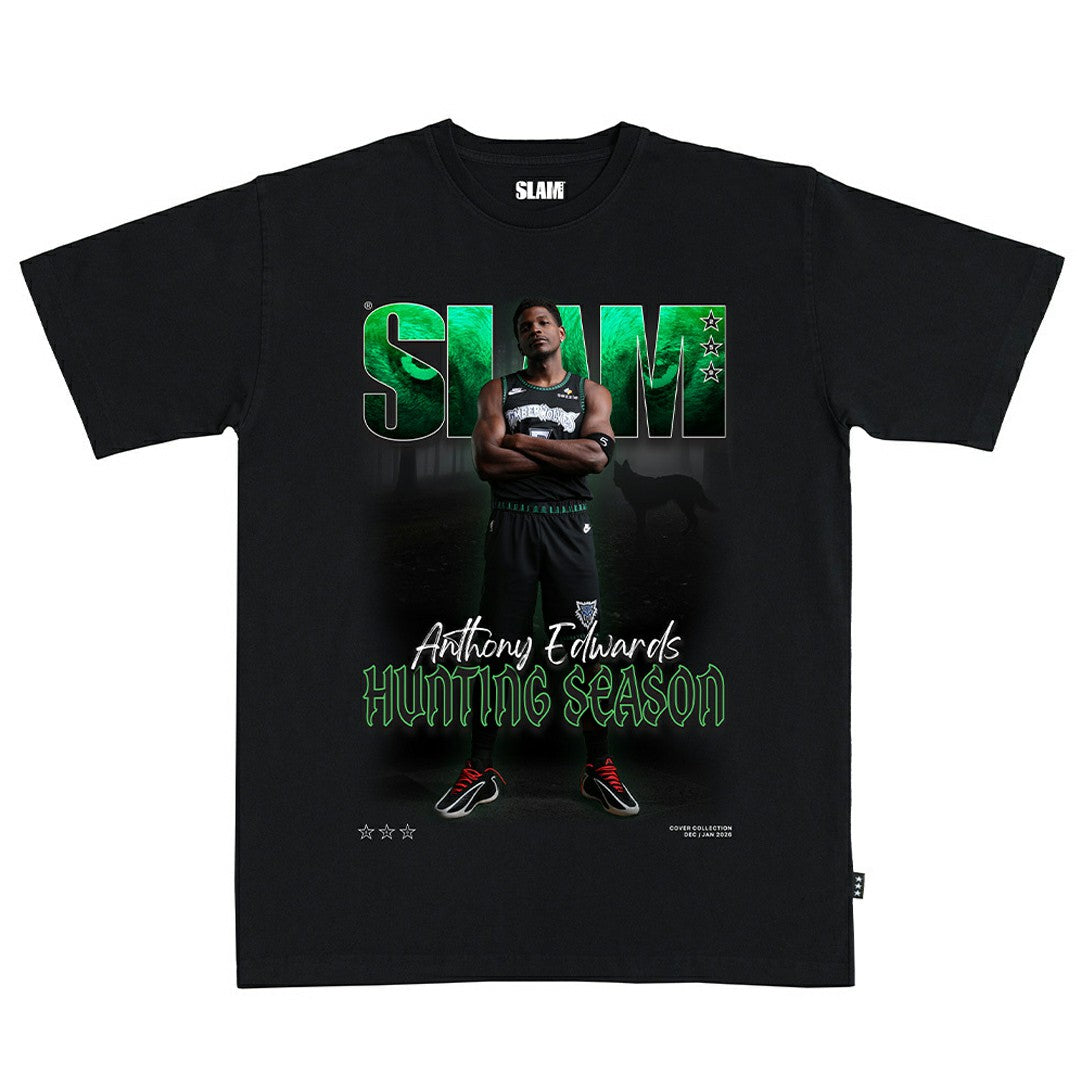NBA - Anthony Edwards Minnesota Timberwolves SLAM Unisex Cover T-Shirt - Black