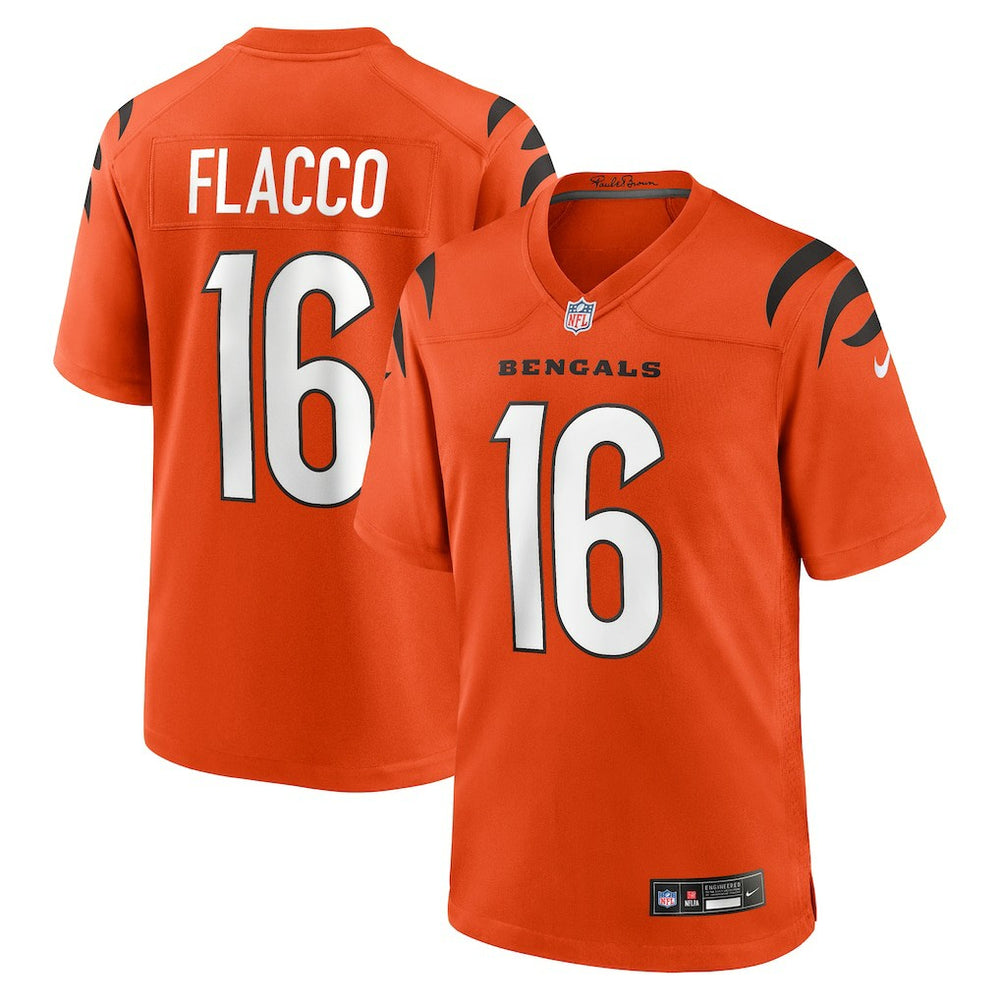 Joe Flacco Cincinnati Bengals Alternate Game Jersey Orange - Nike
