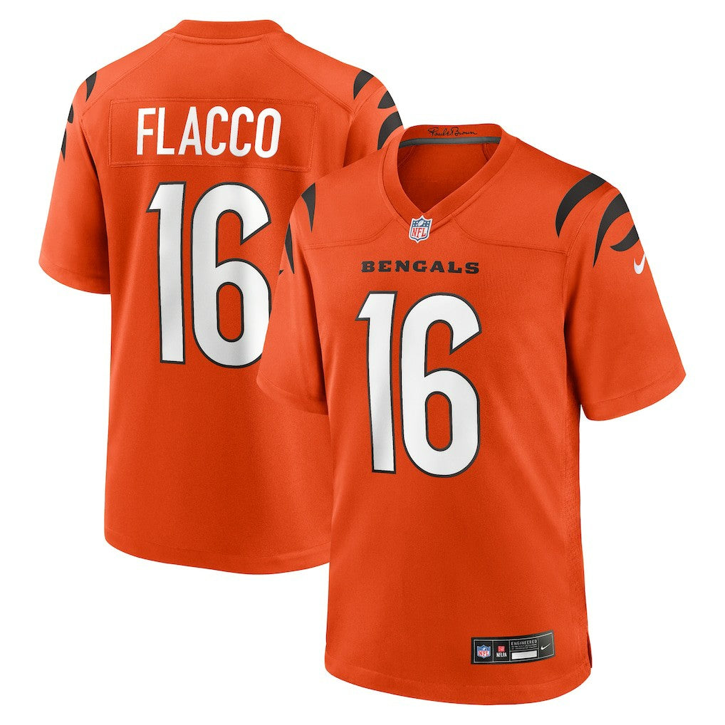 Joe Flacco Cincinnati Bengals Alternate Game Jersey Orange - Nike