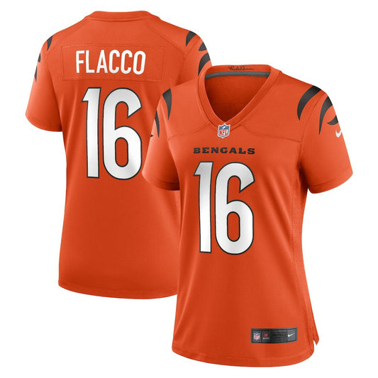 Joe Flacco Cincinnati Bengals Women's Alternate Game Jersey - Orange | NFL Jerseys
