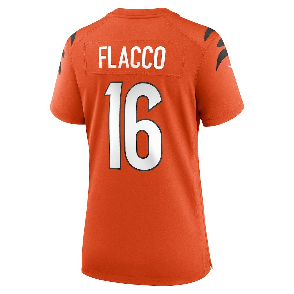 Joe Flacco Cincinnati Bengals Women's Alternate Game Jersey - Orange | NFL Jerseys