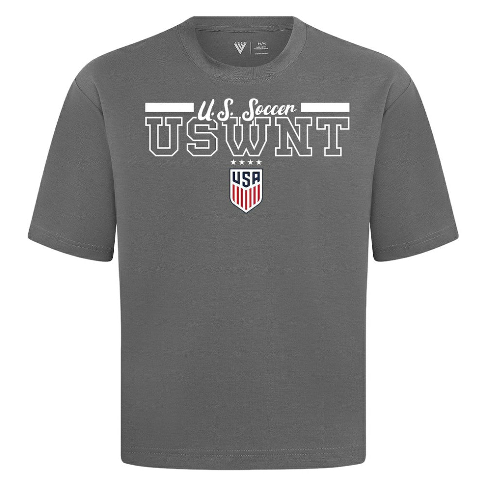 USWNT Levelwear Vanguard Luxe Signature T-Shirts - Gray