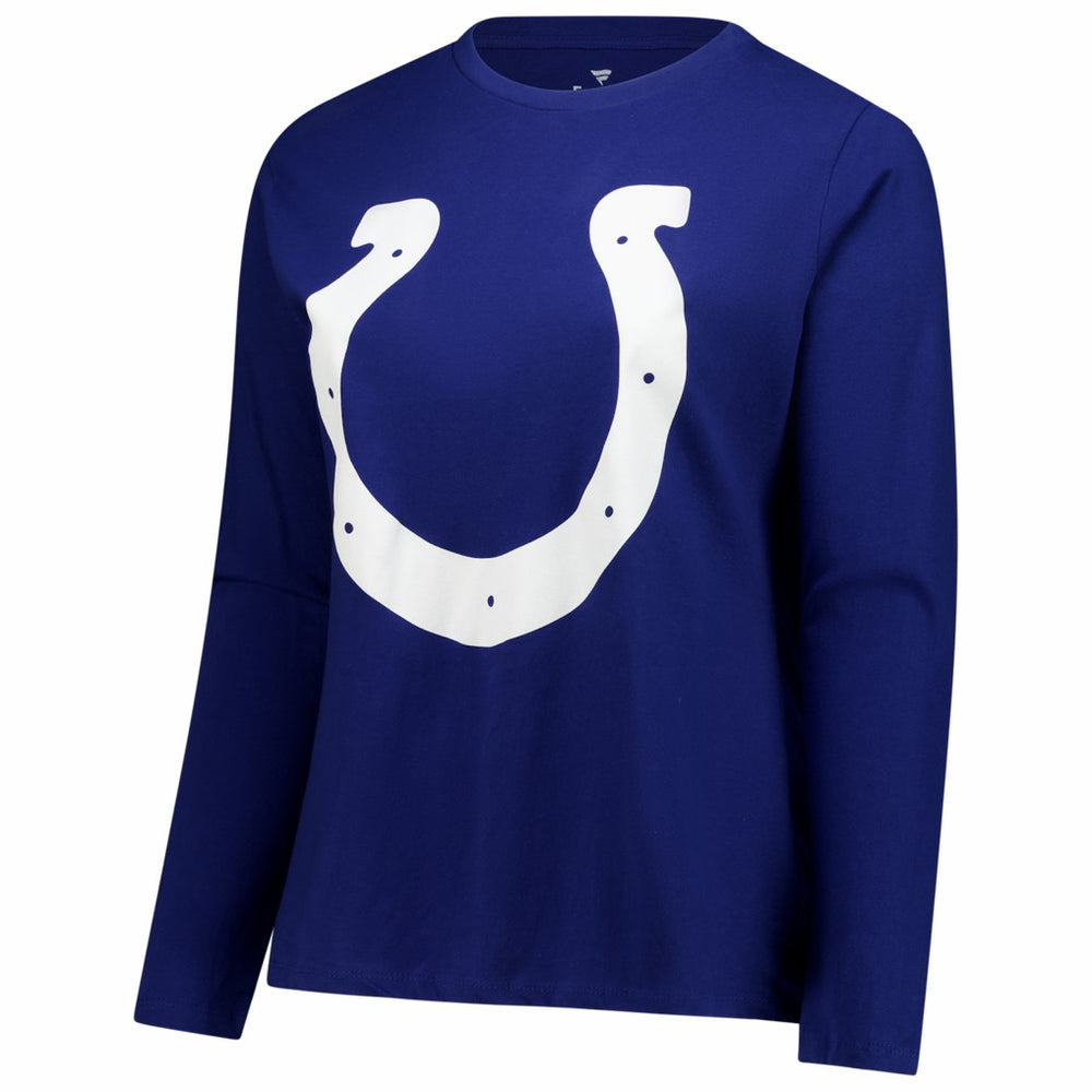 Indianapolis Colts Women's Plus Size Scoop Neck Long Sleeve T-Shirt Royal - Fanatics