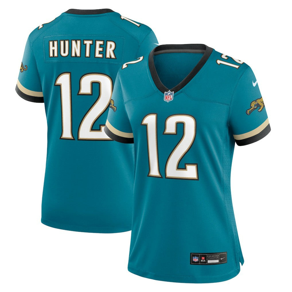Travis Hunter Jacksonville Jaguars Women's Alternate 2 Prowler Throwback Game Jersey Teal - Nike
