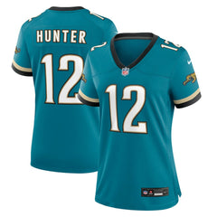 Travis Hunter Jacksonville Jaguars Women's Alternate 2 Prowler Throwback Game Jersey Teal - Nike