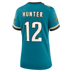 Travis Hunter Jacksonville Jaguars Women's Alternate 2 Prowler Throwback Game Jersey Teal - Nike