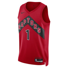 Nike - Gradey Dick Toronto Raptors Unisex Swingman Player Jersey - Icon Edition - Red