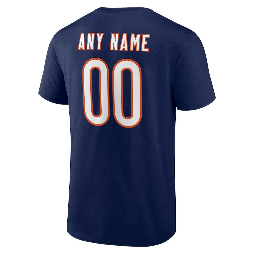 Chicago Bears Big & Tall Team Authentic Custom T-Shirt Navy - NFL