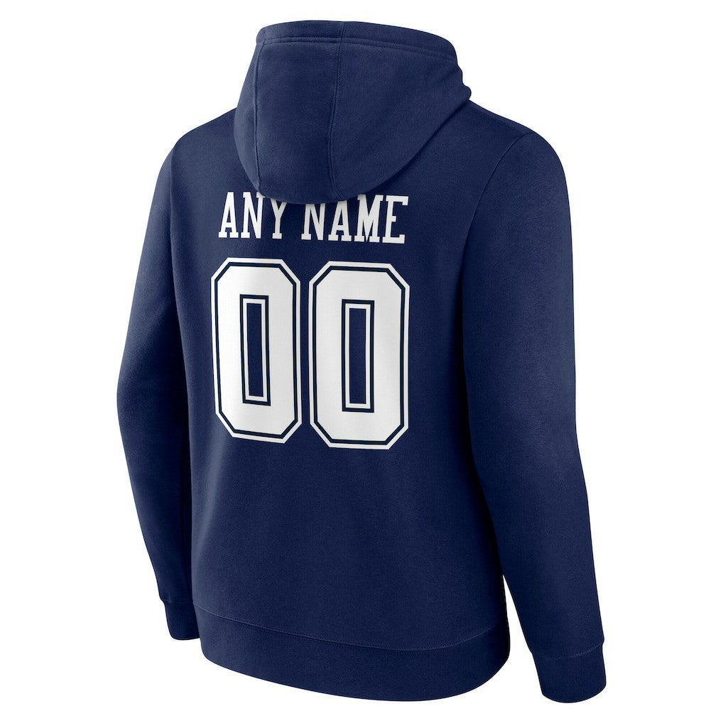 Dallas Cowboys Big & Tall Team Authentic Custom Hoodie Navy - NFL