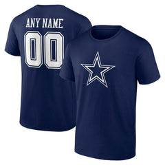 Dallas Cowboys Big & Tall Team Authentic Custom T-Shirt Navy - NFL