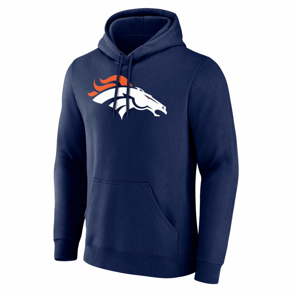 Denver Broncos Big & Tall Team Authentic Custom Hoodie Navy - NFL