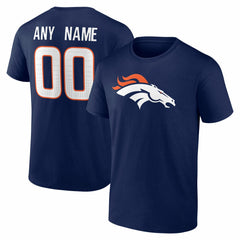 Denver Broncos Big & Tall Team Authentic Custom T-Shirt Navy - NFL