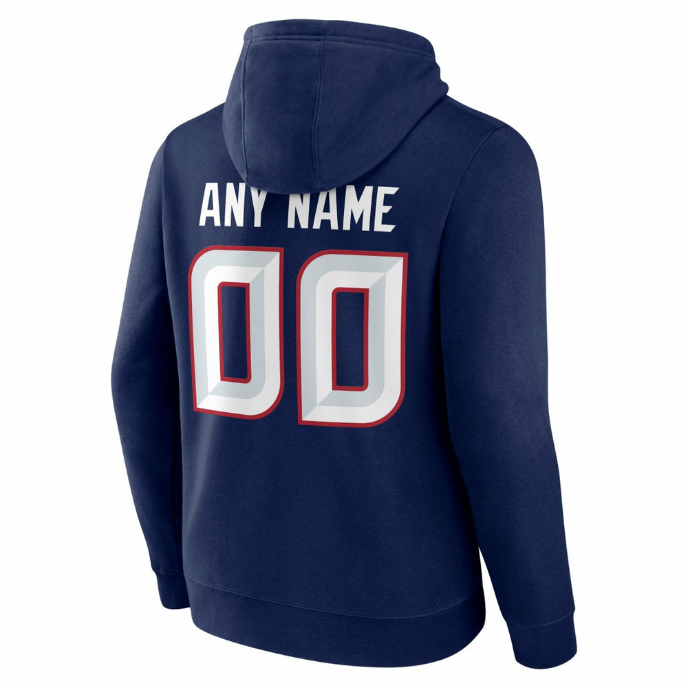 Houston Texans Big & Tall Team Authentic Custom Hoodie Navy - NFL