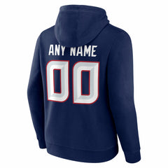 Houston Texans Big & Tall Team Authentic Custom Hoodie Navy - NFL