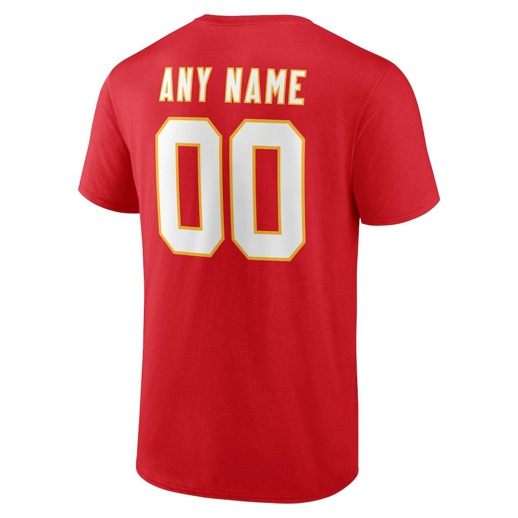 Kansas City Chiefs Big & Tall Team Authentic Custom T-Shirt Red - NFL