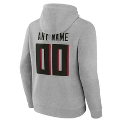 Atlanta Falcons Big & Tall Team Authentic Custom Hoodie Gray - NFL
