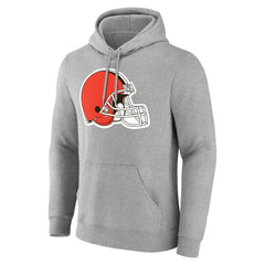 Cleveland Browns Big & Tall Team Authentic Custom Hoodie Gray - NFL