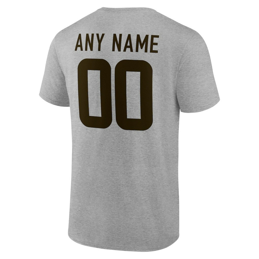 Cleveland Browns Big & Tall Team Authentic Custom T-Shirt Gray - NFL