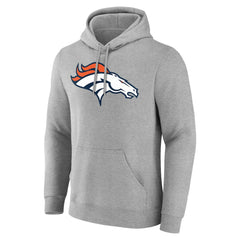 Denver Broncos Big & Tall Team Authentic Custom Hoodie Gray - NFL