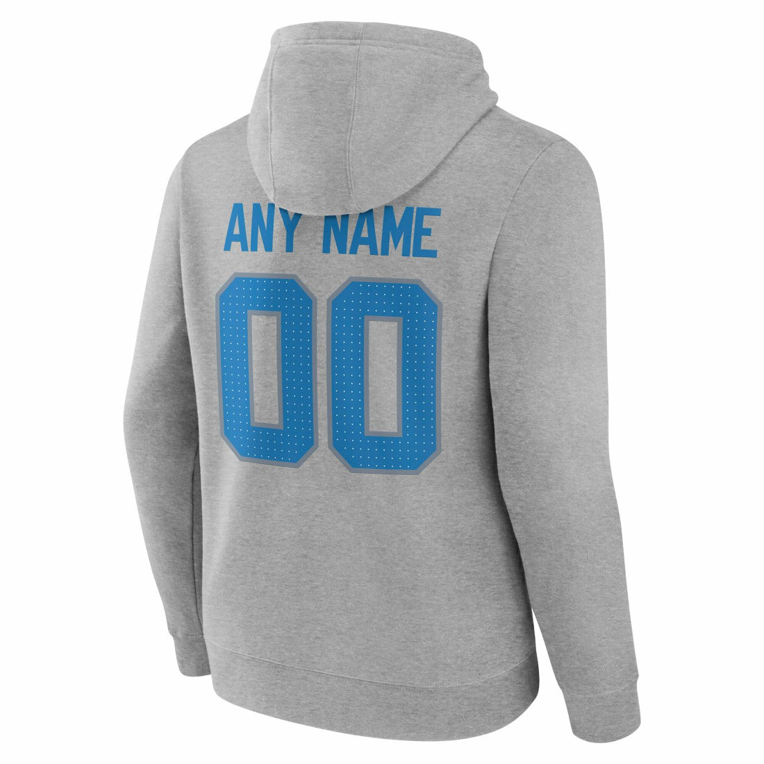 Detroit Lions Big & Tall Team Authentic Custom Hoodie Gray - NFL