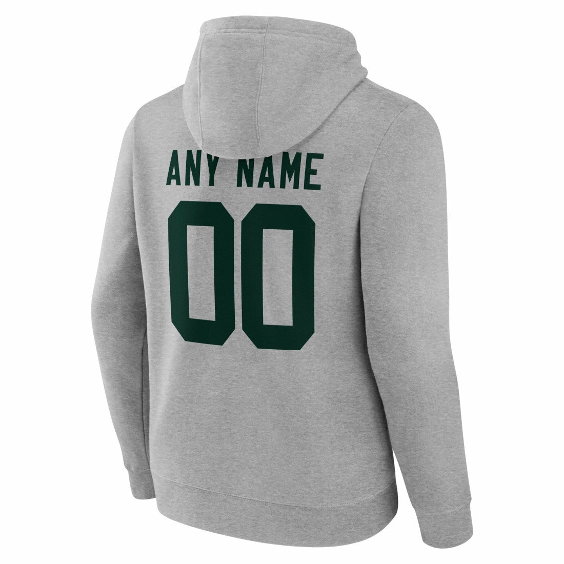 Green Bay Packers Big & Tall Team Authentic Custom Hoodie Gray - NFL
