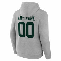 Green Bay Packers Big & Tall Team Authentic Custom Hoodie Gray - NFL