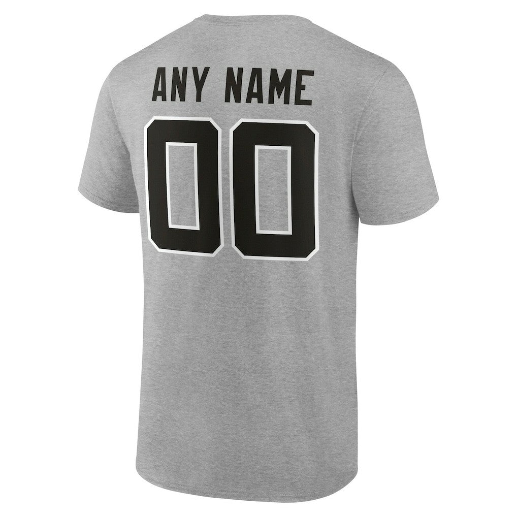 Jacksonville Jaguars Big & Tall Team Authentic Custom T-Shirt Gray - NFL