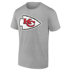 Kansas City Chiefs Big & Tall Team Authentic Custom T-Shirt Gray - NFL