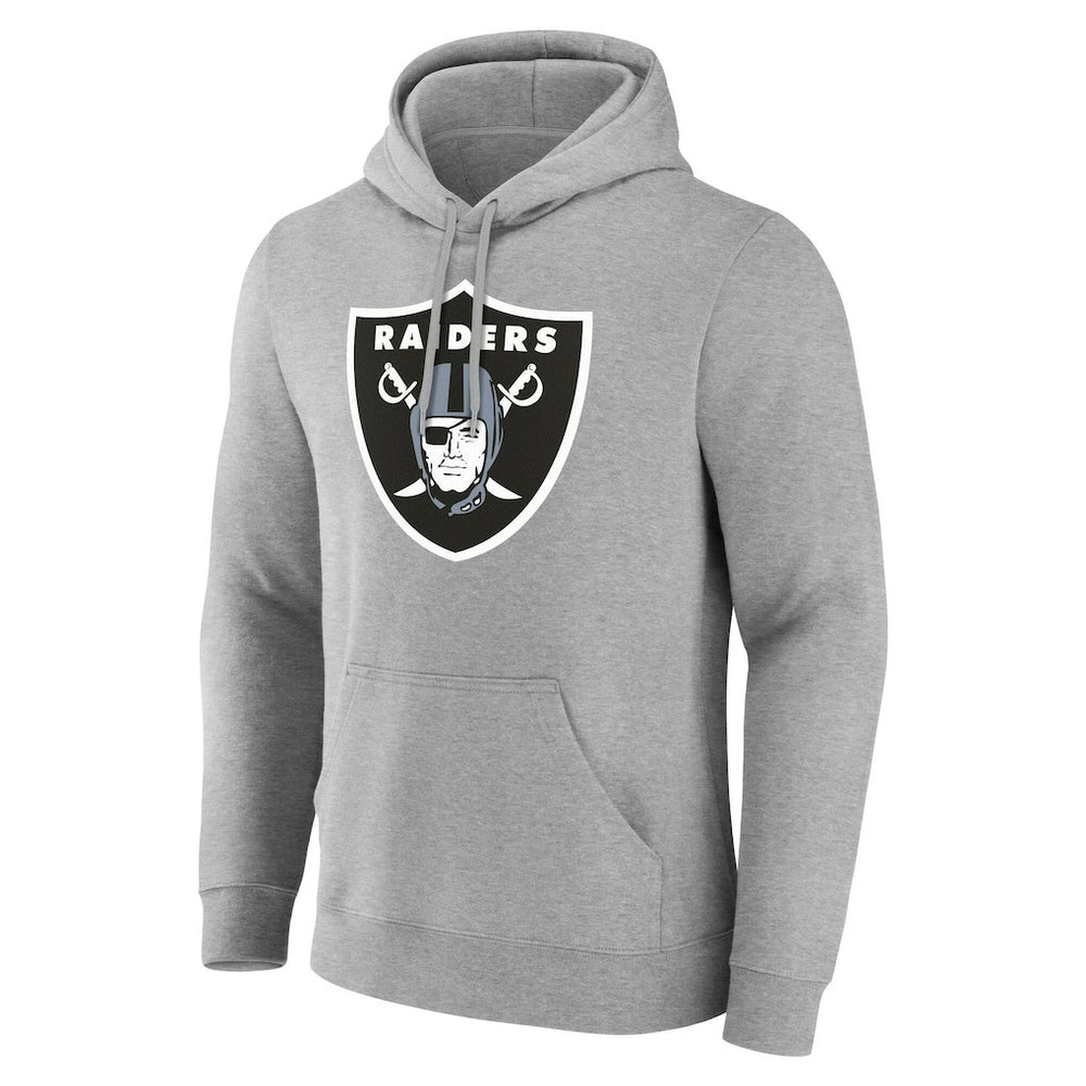 Las Vegas Raiders Big & Tall Team Authentic Custom Hoodie Gray - NFL