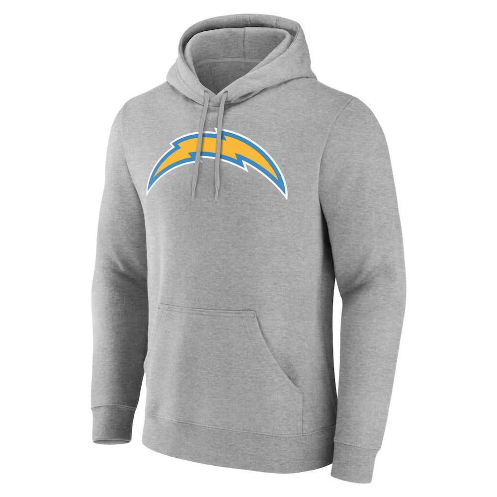 Los Angeles Chargers Big & Tall Team Authentic Custom Hoodie Gray - NFL