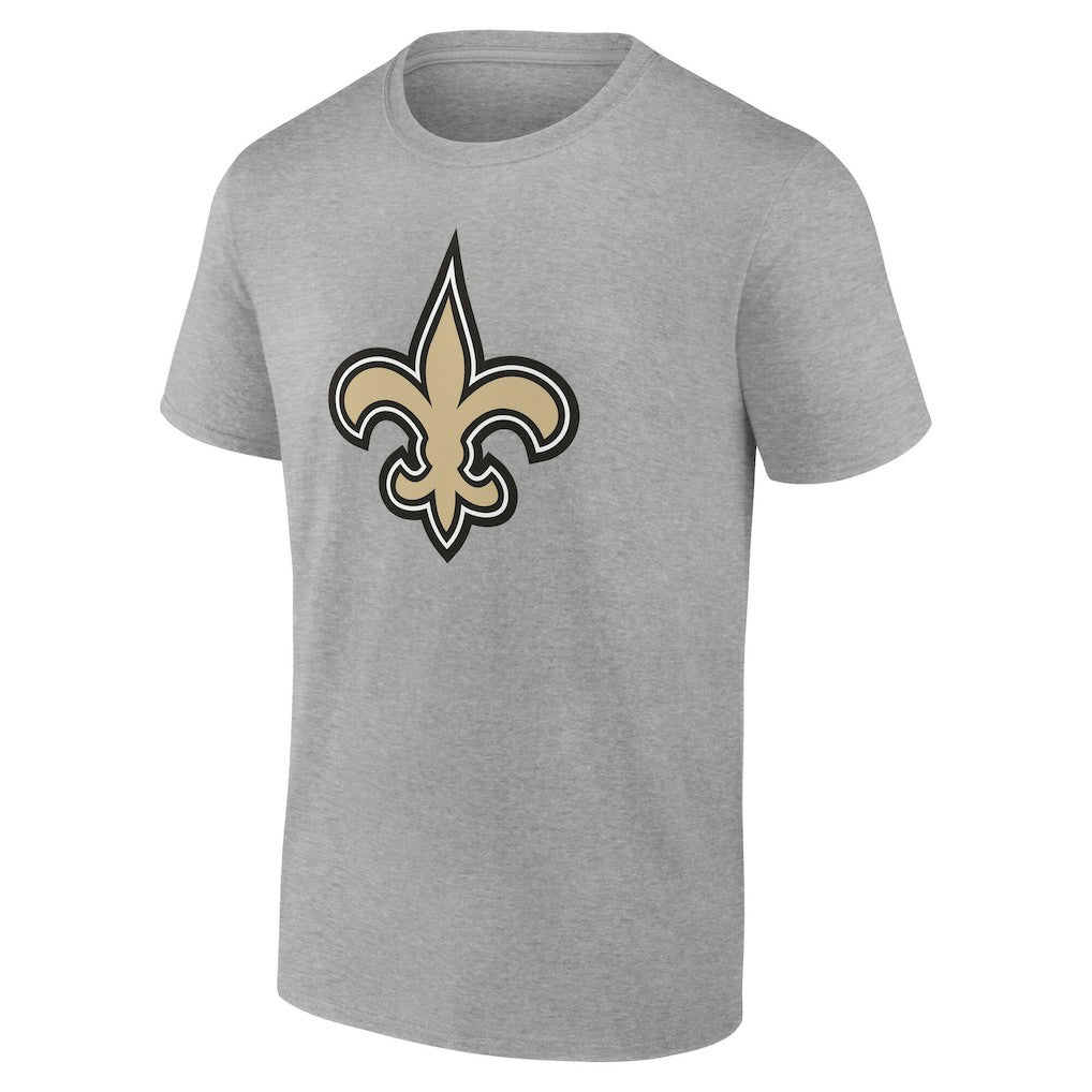 New Orleans Saints Big & Tall Team Authentic Custom T-Shirt Gray - NFL