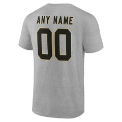 New Orleans Saints Big & Tall Team Authentic Custom T-Shirt Gray - NFL