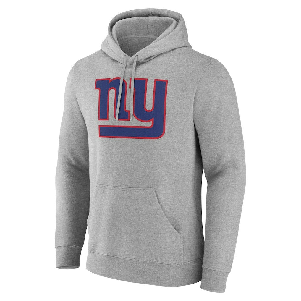 New York Giants Big & Tall Team Authentic Custom Hoodie Gray - NFL