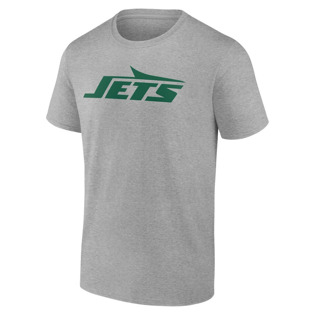 New York Jets Big & Tall Team Authentic Custom T-Shirt Gray - NFL