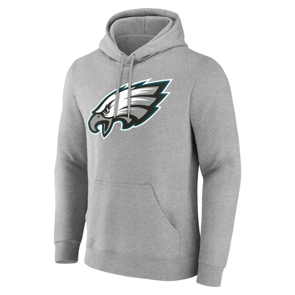 Philadelphia Eagles Big & Tall Team Authentic Custom Hoodie Gray - NFL
