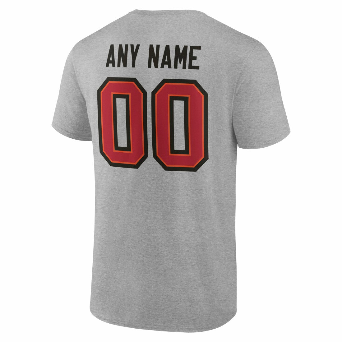 Tampa Bay Buccaneers Big & Tall Team Authentic Custom T-Shirt Gray - NFL