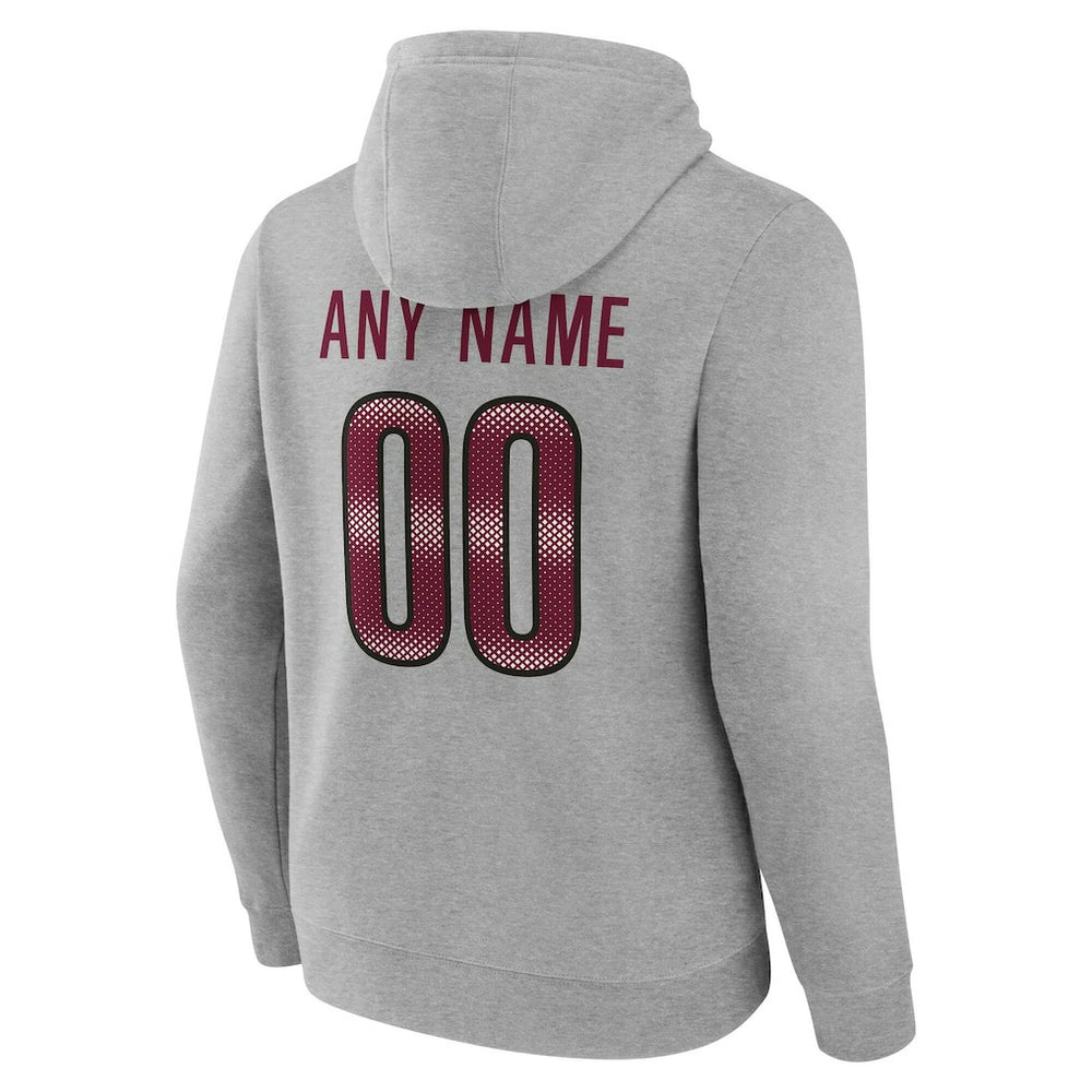 Washington Commanders Big & Tall Team Authentic Custom Hoodie Gray - NFL