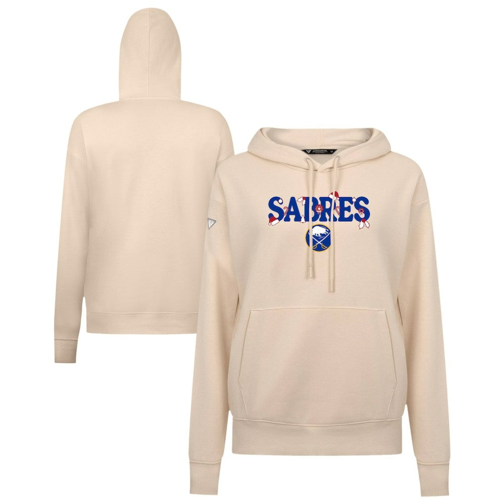 Buffalo Sabres - Levelwear Women's Festive Holiday Adorn Hoodie Khaki